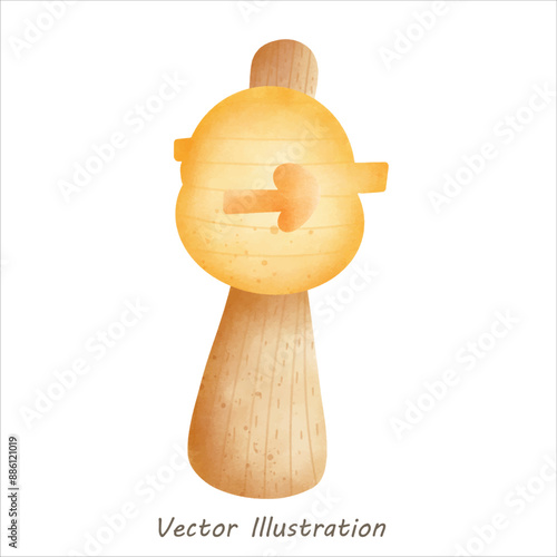 mushroom isolated on white background  hand draw vector illustration