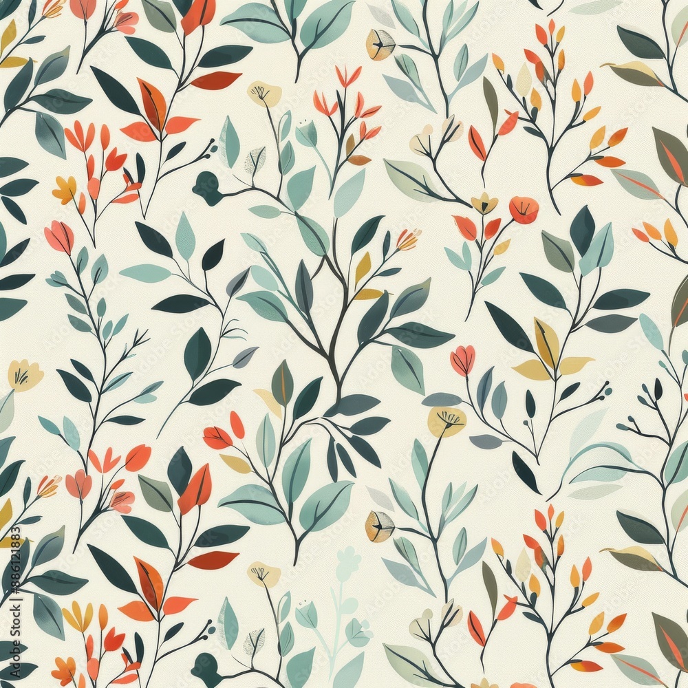 seamless pattern with leaves seamless pattern with leaves
