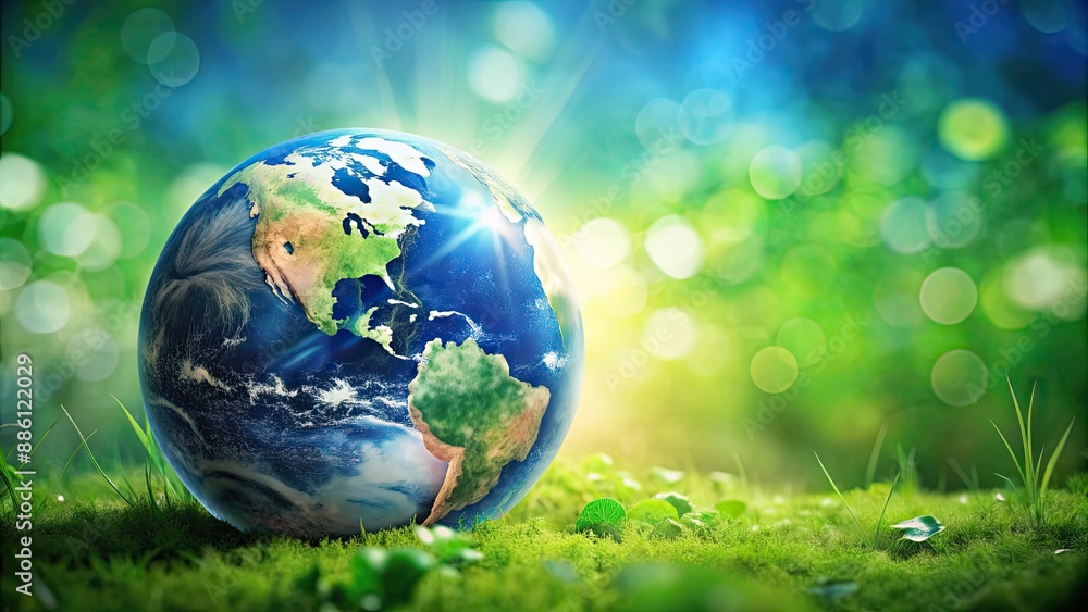 Planet Earth with a focus on ecology and environmental conservation, Earth, planet, ecology, environment Planet Earth with a focus on ecology and environmental conservation, Earth, planet, ecology, environment