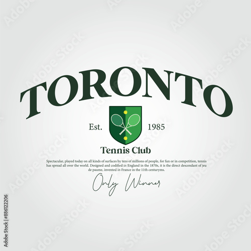 Tennis Club Logo Design - Sport and Activity Emblem