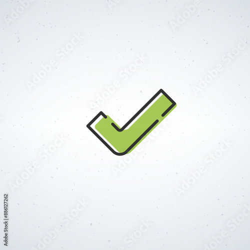Check mark tick icon, succe...