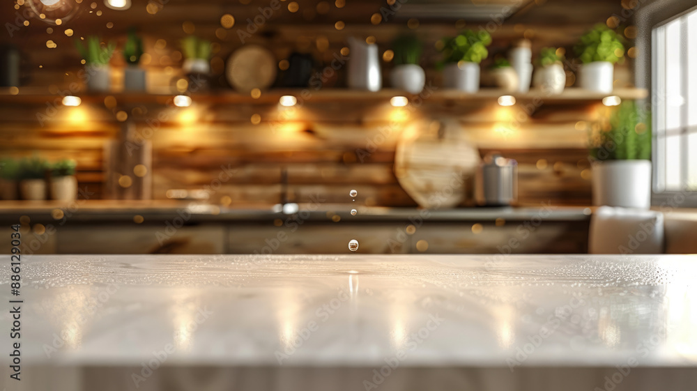 Modern kitchen countertop. Modern kitchen countertop.