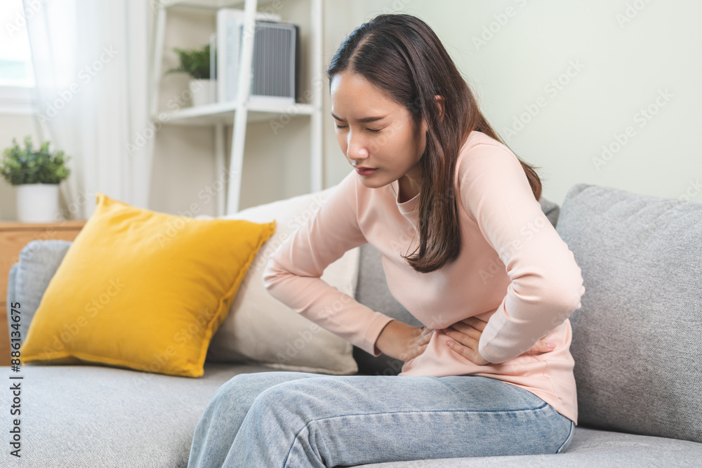Flatulence ulcer, asian young woman, girl hands in belly, stomach pain from food poisoning, abdominal pain and digestive problem, gastritis or diarrhea. Abdomen inflammation, menstrual period people. Flatulence ulcer, asian young woman, girl hands in belly, stomach pain from food poisoning, abdominal pain and digestive problem, gastritis or diarrhea. Abdomen inflammation, menstrual period people.