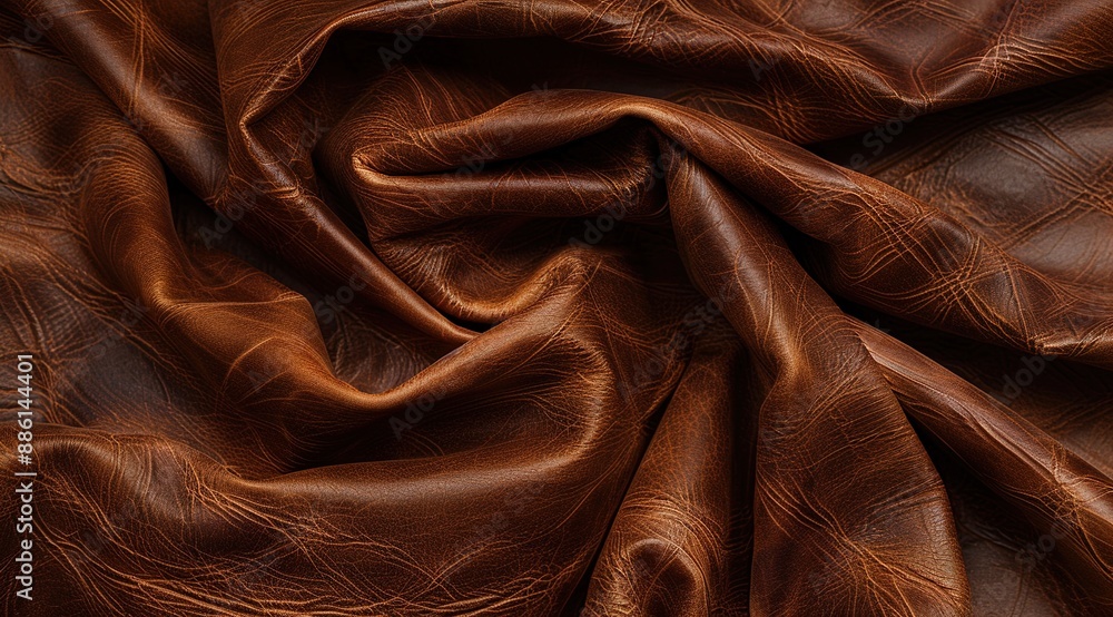 brown silk fabric