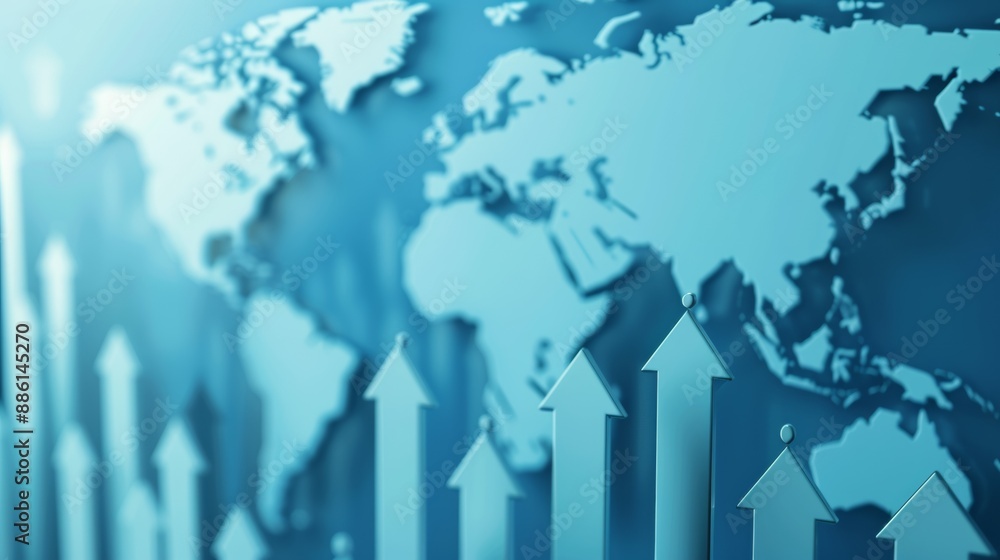 A blue world map in vector format illustrates the continents and countries of Earth A blue world map in vector format illustrates the continents and countries of Earth