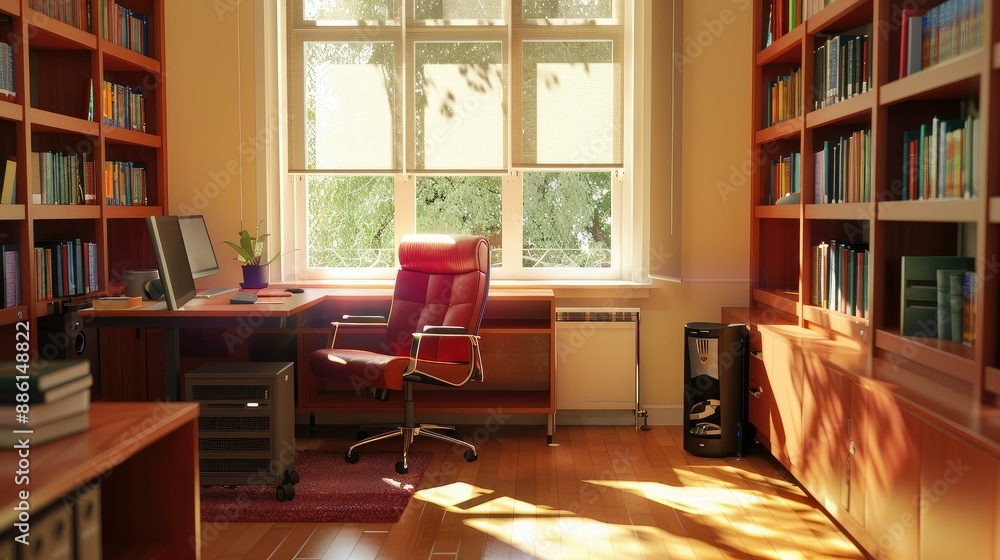 Minimalist design of an academic workspace Minimalist design of an academic workspace