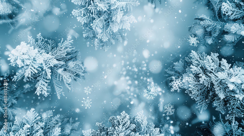 Create an artistic aerial view of snowfall with a focus on the intricate patterns formed by drifting snowflakes in the wind Create an artistic aerial view of snowfall with a focus on the intricate patterns formed by drifting snowflakes in the wind