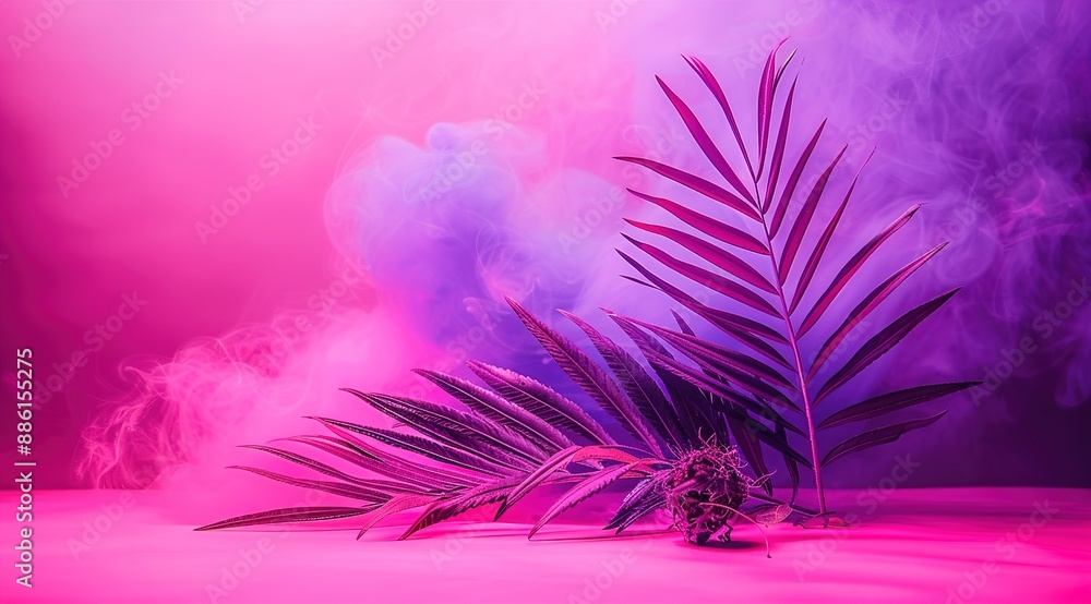 Obraz premium pink feathers background