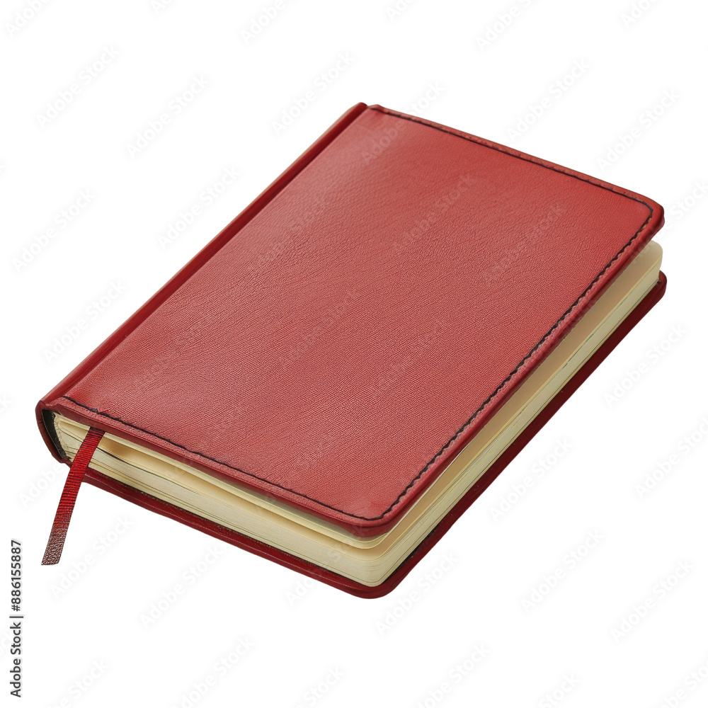 Closed Red Leather Notebook Closed Red Leather Notebook