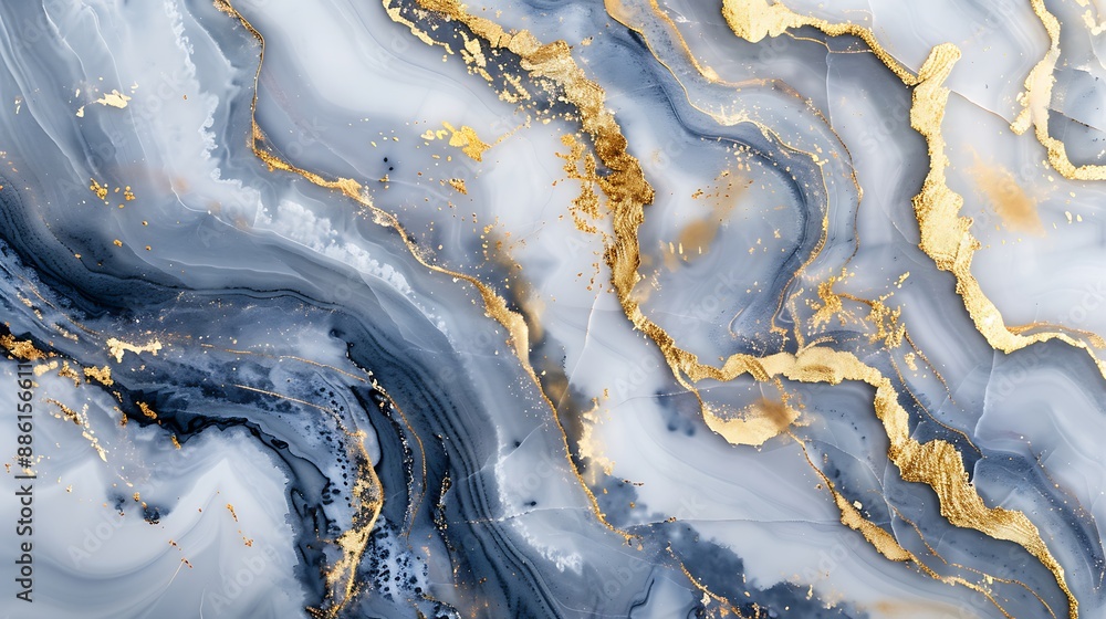 Ultra HD white marble background with gold and navy blue accents, luxurious and bold Ultra HD white marble background with gold and navy blue accents, luxurious and bold