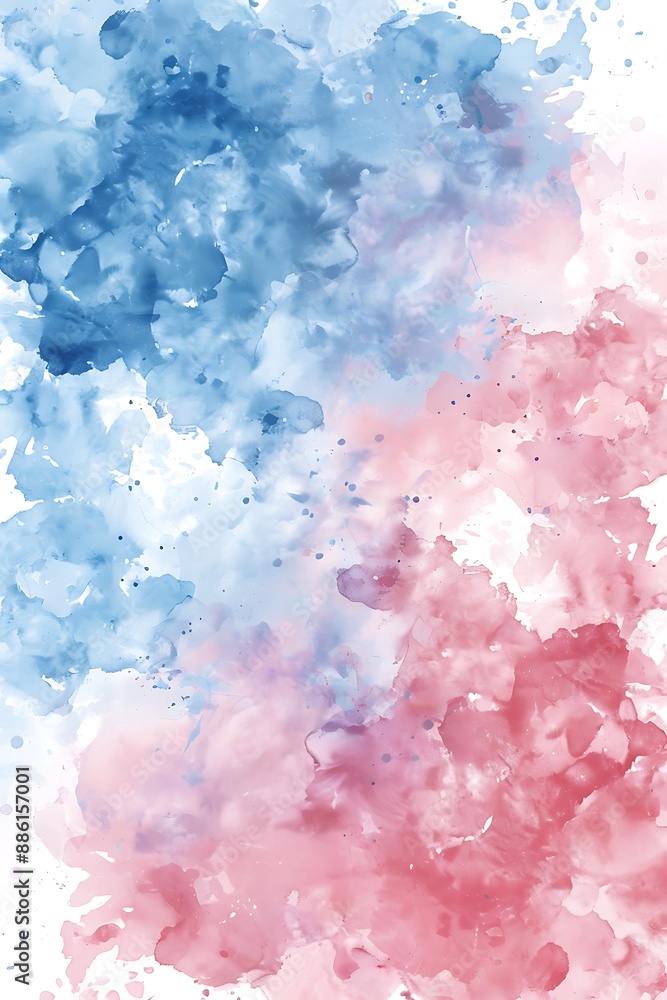 Fototapeta premium Peaceful Watercolor Landscape
