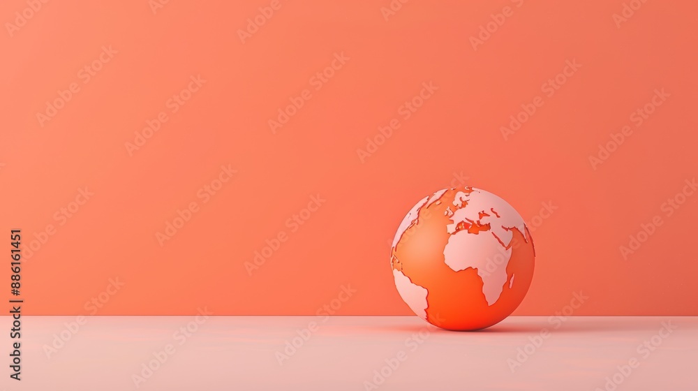 An artistic interpretation of a globe in vibrant orange tones, set against a minimalistic background. The image conveys a sense of creativity and innovation, with space for text or graphics. An artistic interpretation of a globe in vibrant orange tones, set against a minimalistic background. The image conveys a sense of creativity and innovation, with space for text or graphics.