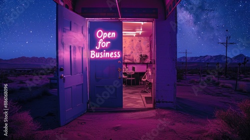 Open For Business Under the Desert Stars photo