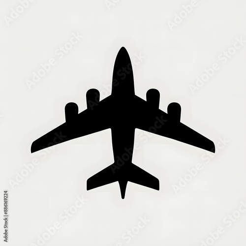 Airplane Icon Silhouette