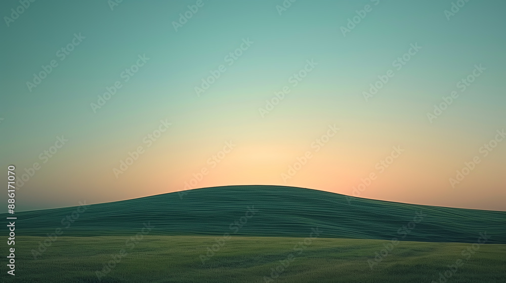 Simple background of twilight sky and hills Simple background of twilight sky and hills