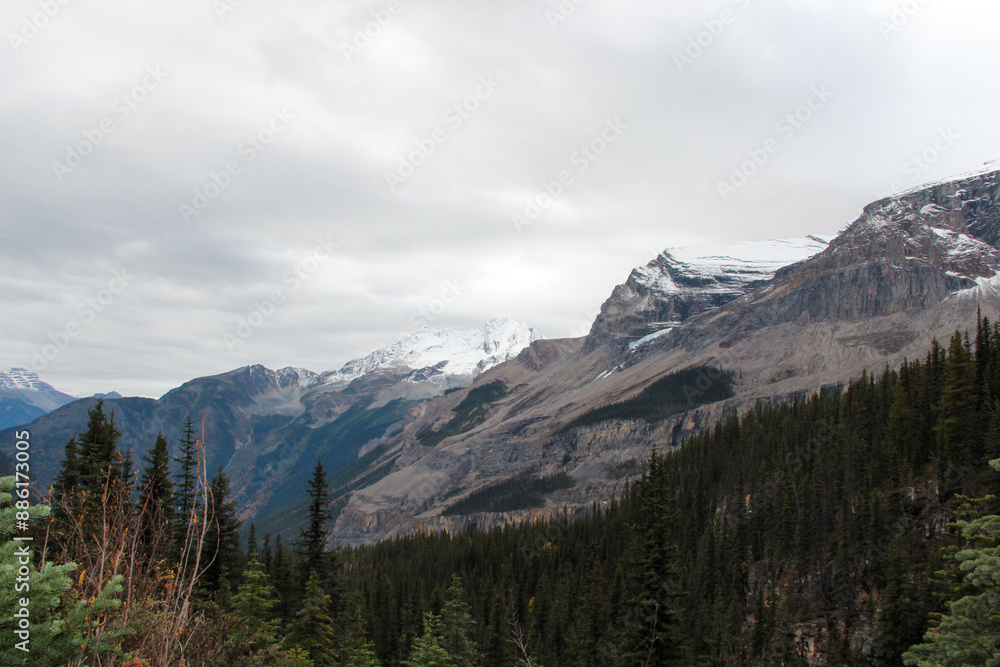 snow covered mountains in Mount Robson Provincial Park, British Columbia, Canada snow covered mountains in Mount Robson Provincial Park, British Columbia, Canada