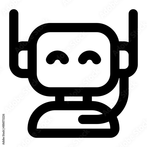 chat bot icon for illustration