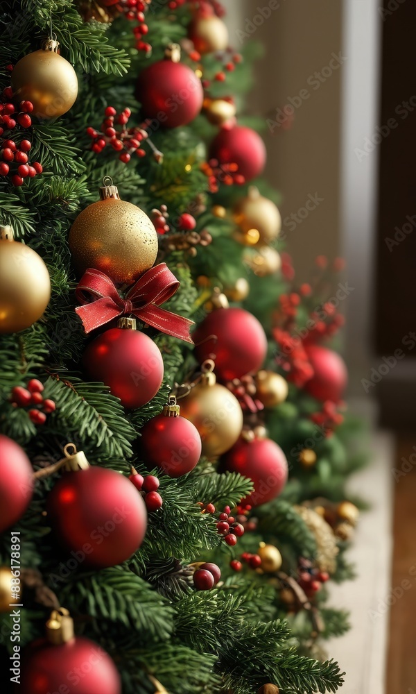 Fototapeta premium Christmas tree ornaments.