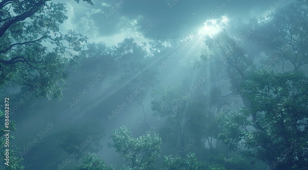scene with rays of light scene with rays of light