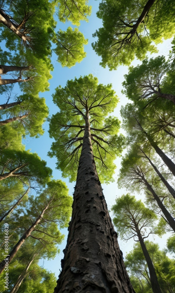 Fototapeta premium Tall Tree Canopy.