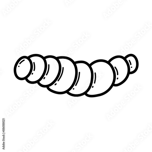 Vector Outline of Larvae