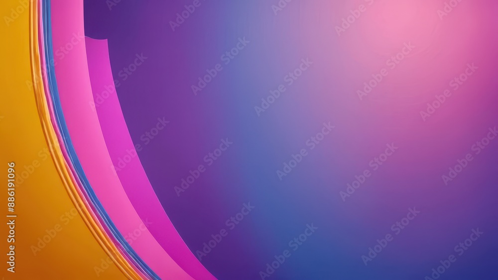 Fototapeta premium Abstract Colorful Background with Curved Lines.