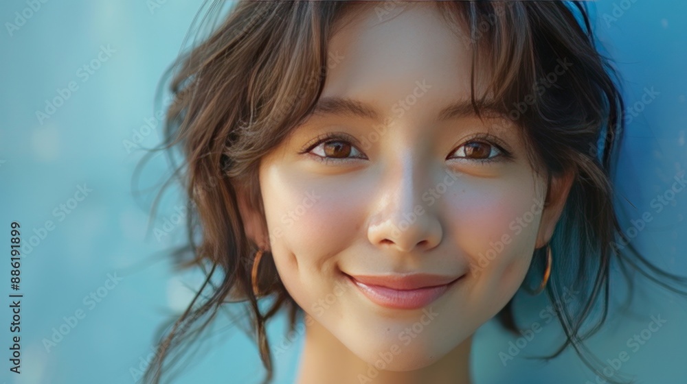 Portrait of a Smiling Young Woman Portrait of a Smiling Young Woman