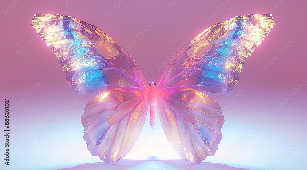 butterfly on a pink background butterfly on a pink background