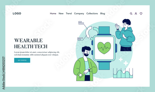 Biohacking. Flat Vector Illustration
