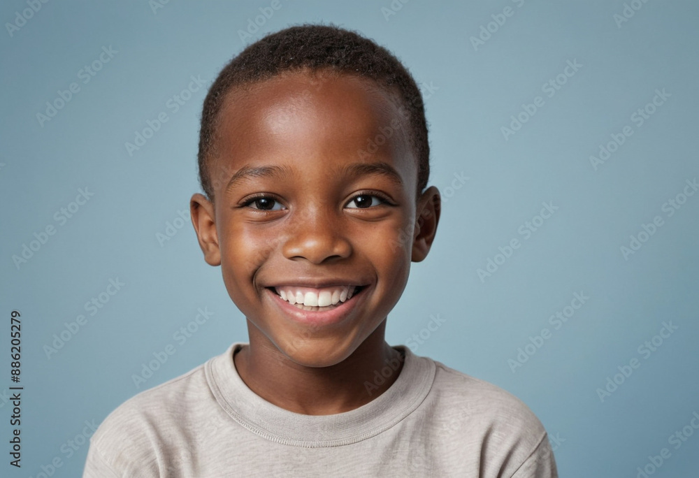 Portrait view of a regular happy smiling Botswana boy, ultra realistic, candid, social media, avatar image, plain solid background Portrait view of a regular happy smiling Botswana boy, ultra realistic, candid, social media, avatar image, plain solid background
