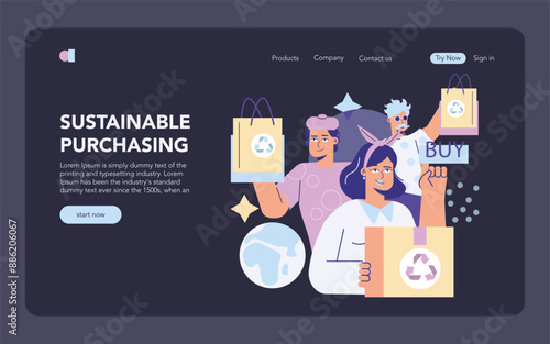 Purchasing Innovation. Flat Vector Illustration