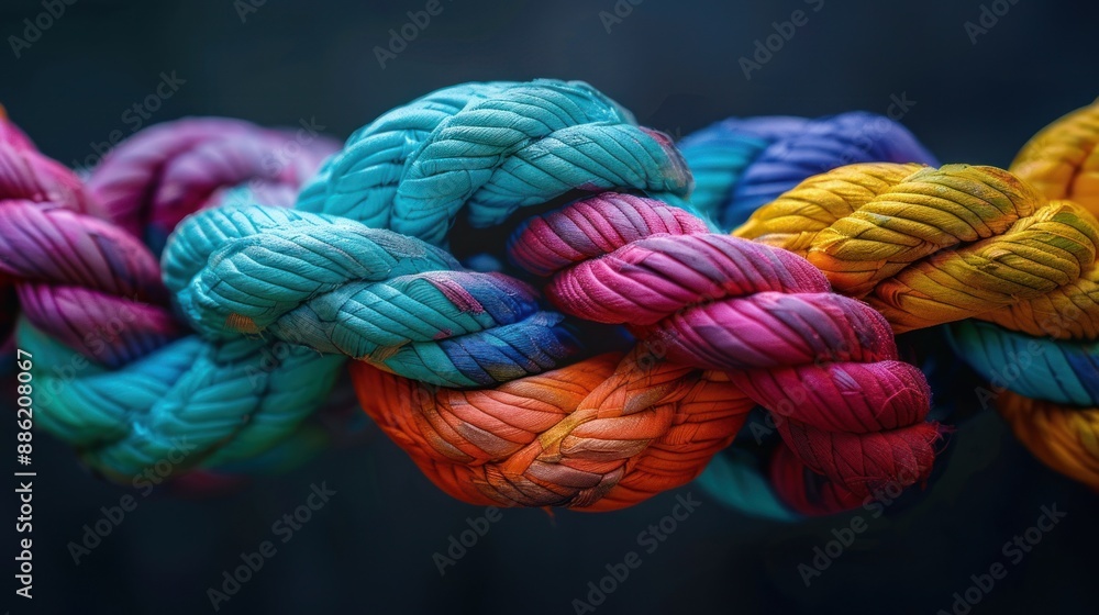 Colorful Rope Knot Colorful Rope Knot
