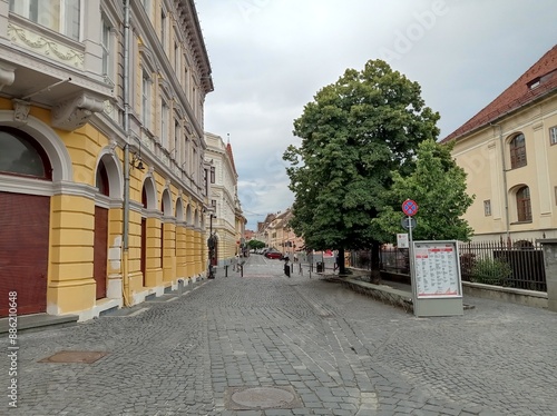  Quaint Cobblestone Street in Historic Town