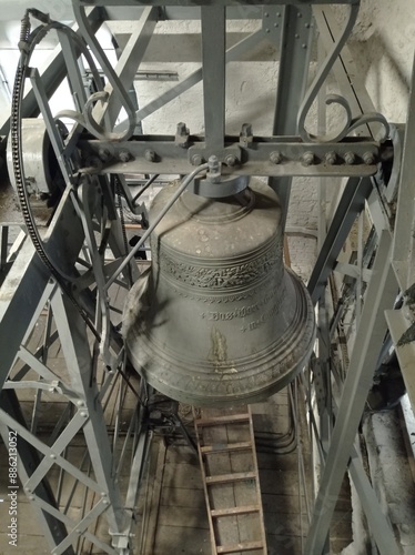  Top View of Antique Church Bell Mechanism