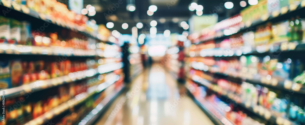 Supermarket blurred background Supermarket blurred background