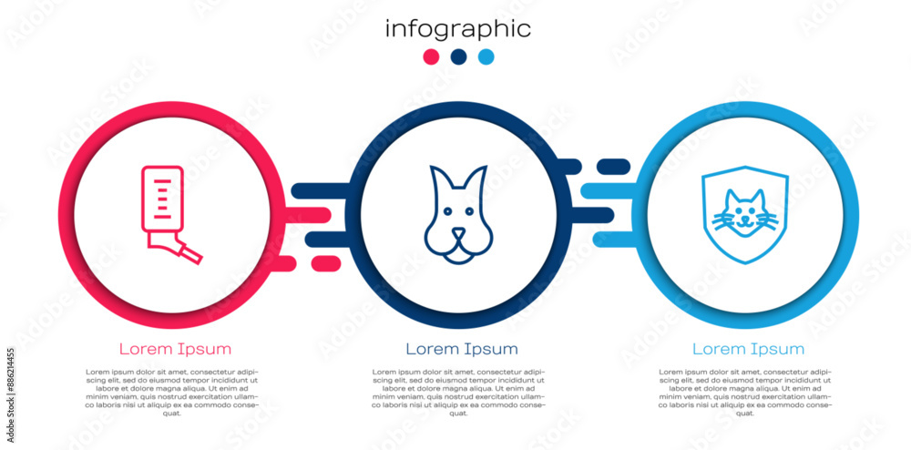 Set line Drinker for small pets, Dog and Animal health insurance. Business infographic template. Vector Set line Drinker for small pets, Dog and Animal health insurance. Business infographic template. Vector