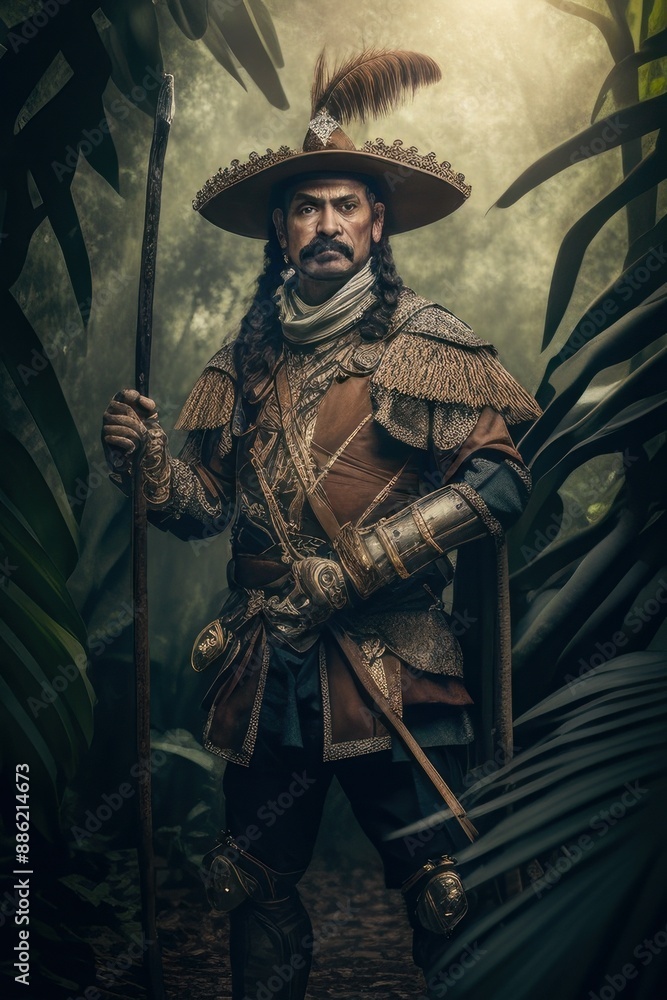 Portrait of a Spanish Conquistador in Armor Portrait of a Spanish Conquistador in Armor