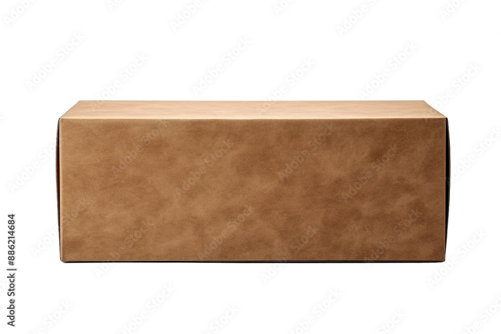 A Simple Brown Cardboard Box Awaits Its Destiny on a White or Clear Surface PNG Transparent Background. A Simple Brown Cardboard Box Awaits Its Destiny on a White or Clear Surface PNG Transparent Background.
