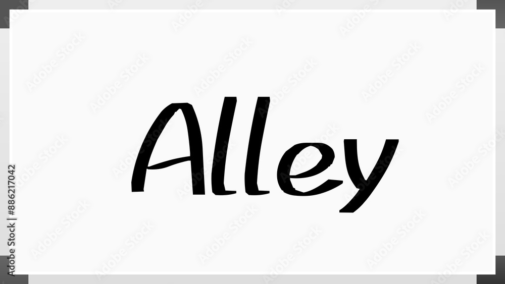 Alley のホワイトボード風イラスト Alley のホワイトボード風イラスト