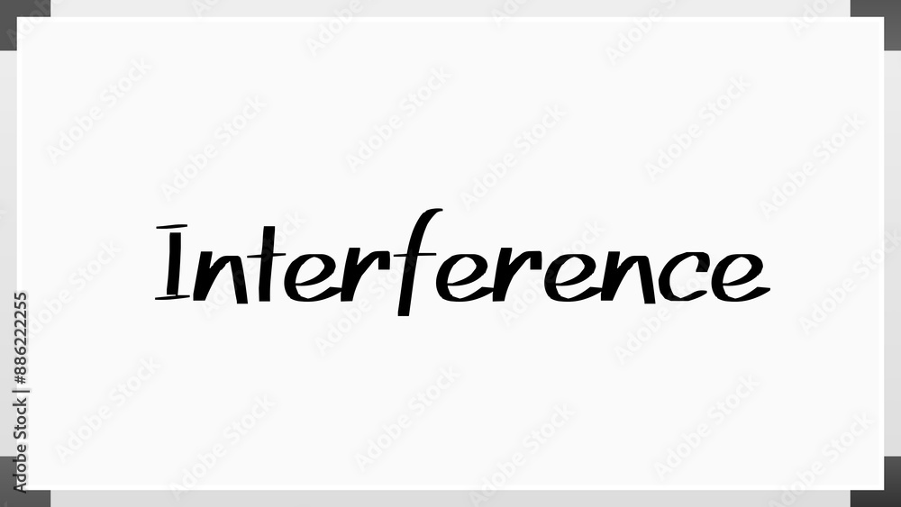 Interference のホワイトボード風イラスト Interference のホワイトボード風イラスト