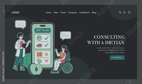 Low Histamine Diet. Flat Vector Illustration