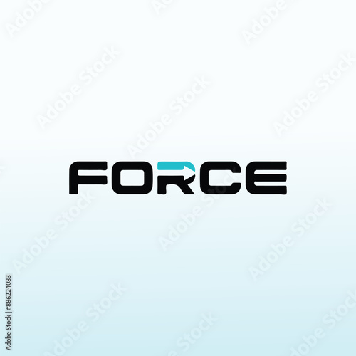Letter Marks force vector logo design