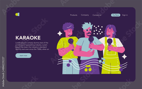 Party. Flat Vector Illustration