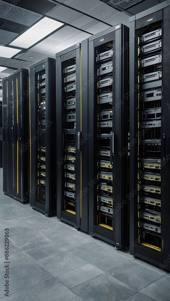 Technology Hub Server Racks in Data Center Technology Hub Server Racks in Data Center