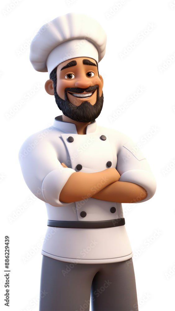PNG Cartoon chef white background protection. PNG Cartoon chef white background protection.