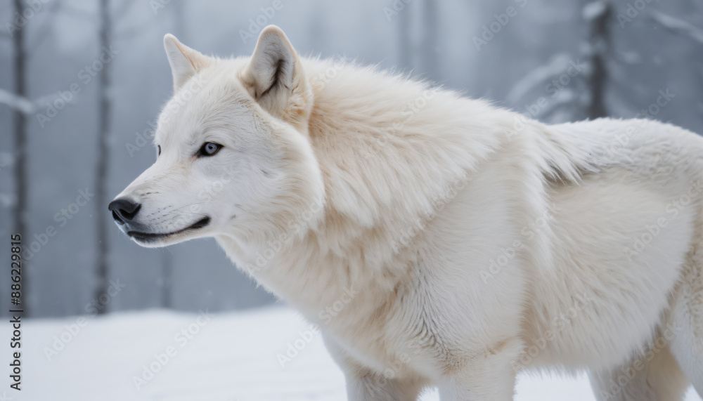 Wolf on snow Wolf on snow