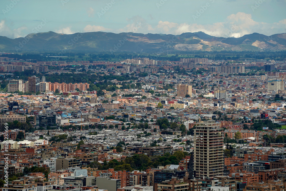 bogota aerial view from monserrate bogota aerial view from monserrate