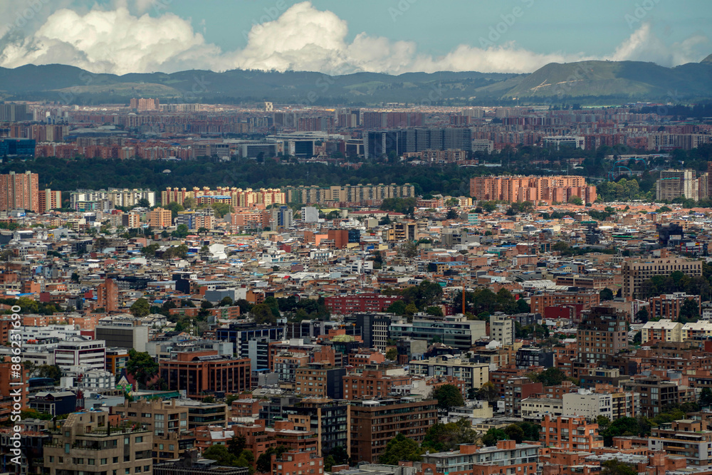 Obraz premium bogota aerial view from monserrate