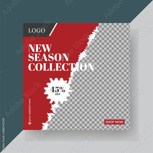 Fashion sale social media post template
