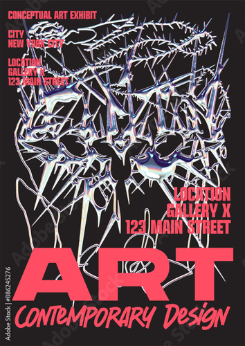 poster design illustration pop retro